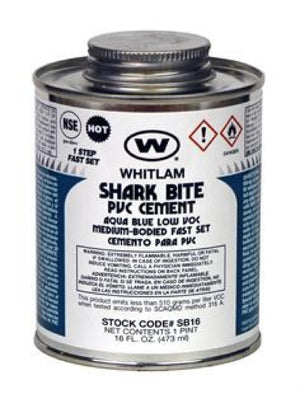 WHITLAM SHARK BITE PVC CEMENT 8OZ - 688544085242